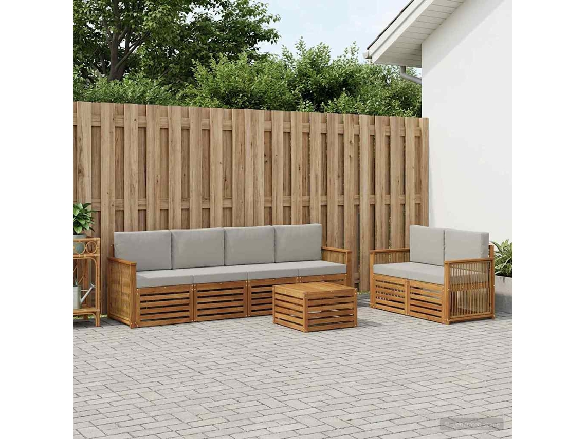 Vidaxl Conjunto De Sofás Para Exterior 7 Unid.