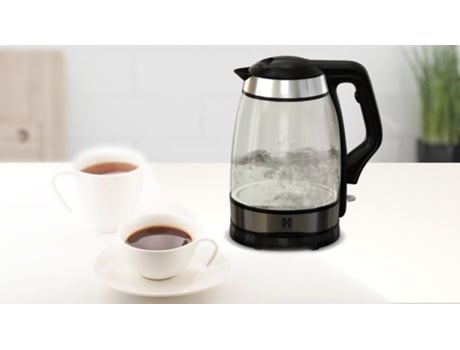 Chaleira de Vidro 1.8L 2200W Led Herzberg Hg5044