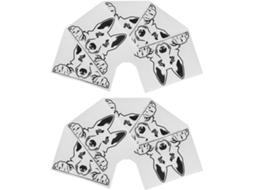 Conjunto de 10 adesivos de cachorrinho para carro, decoração de janela com tema de animais.