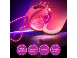 Anillo Vibrador Para Pene Com Licking Lengua Estimulador Clítoris Brinquedo Sexual Para Casais Adultos