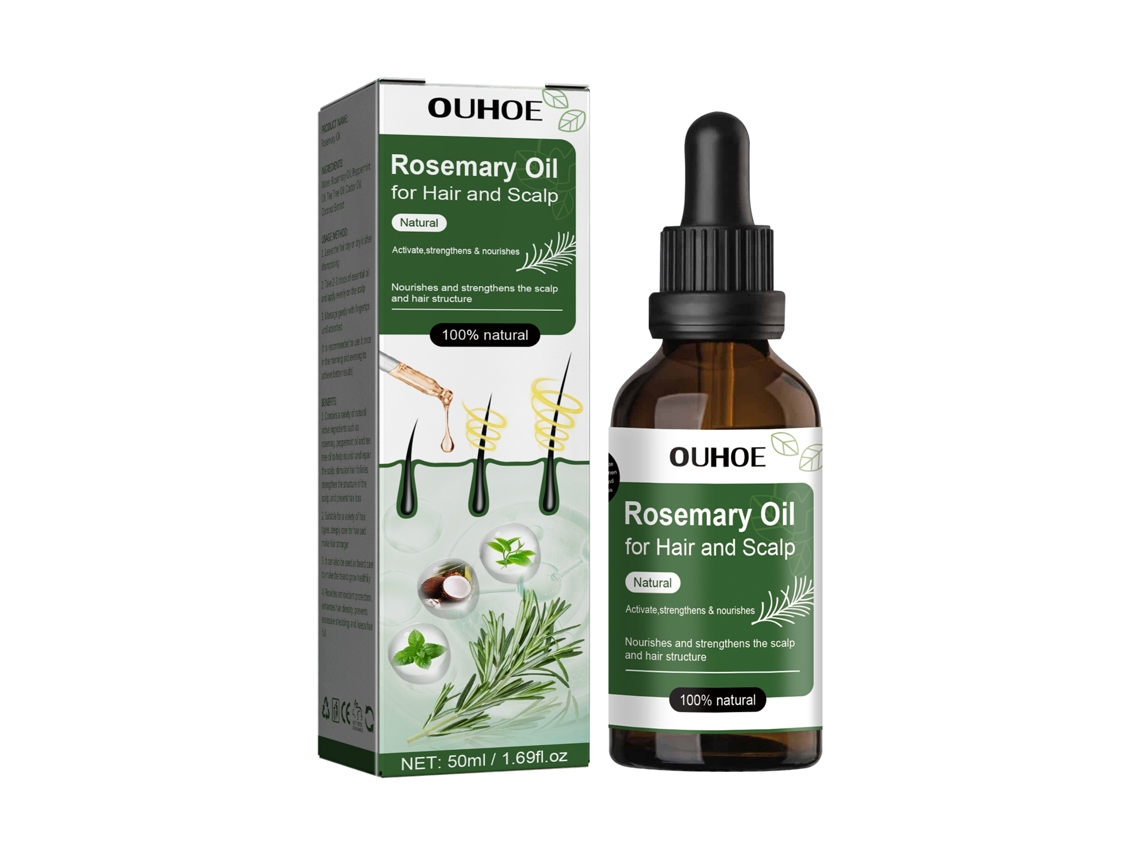 Óleo Alecrim Ouhoe Anticaspa Nutrição Cabelo