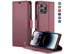 Capa Protetora Flip Para Celular Em Couro, Nova, Com Aba.vermelho - Samsung A15 4g/5g