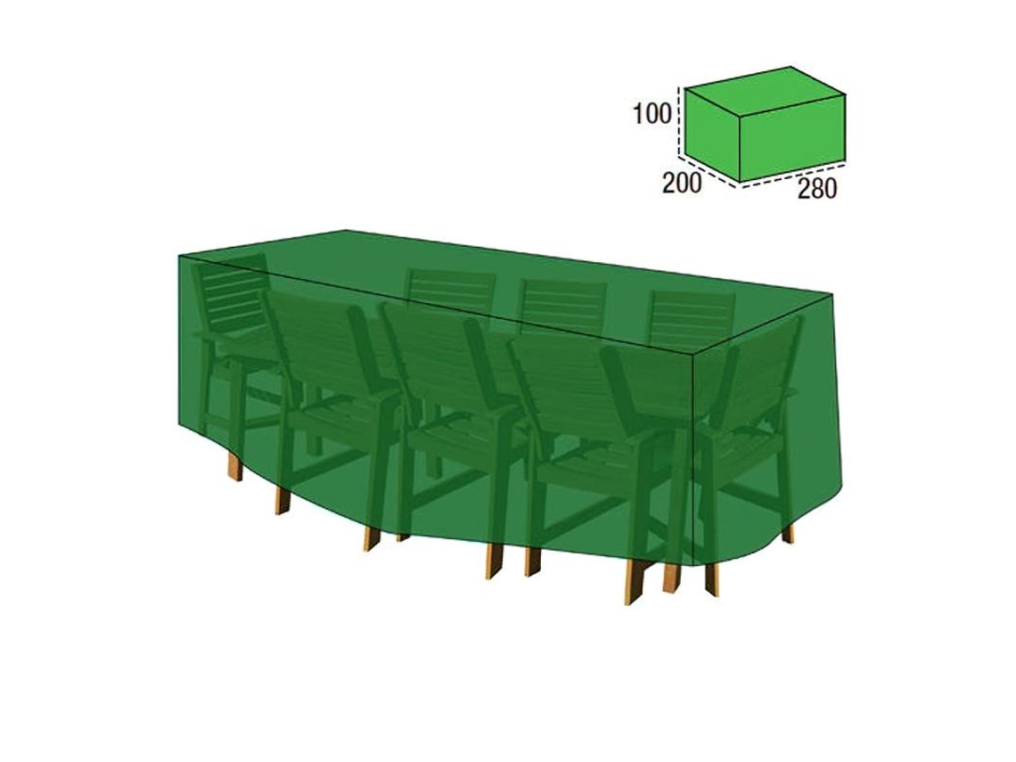 Funda cubre mesa / conjunto 100x200x280 cm.
