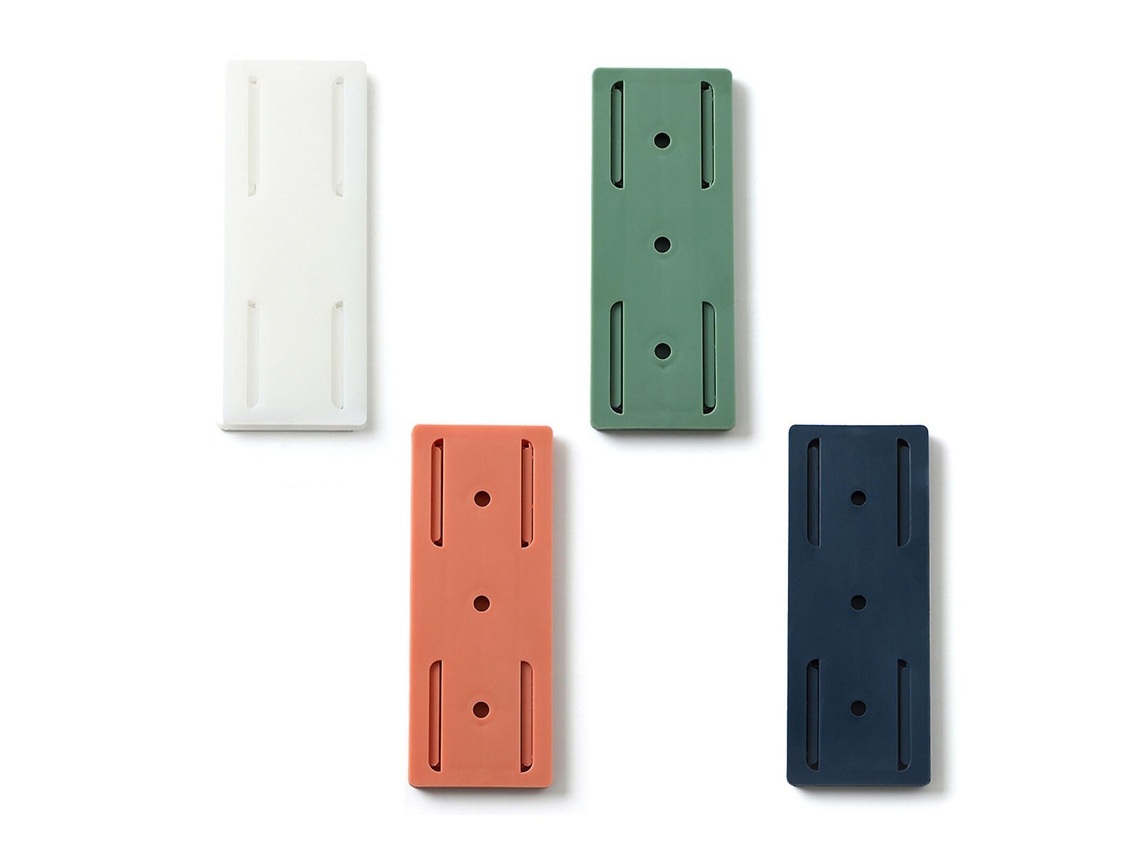 Suporte De Tomada De Parede Com 4 Unidades, Fixador De Plugue, Adesivo Para Rgua De Energia Sem Furos Olysi Shop