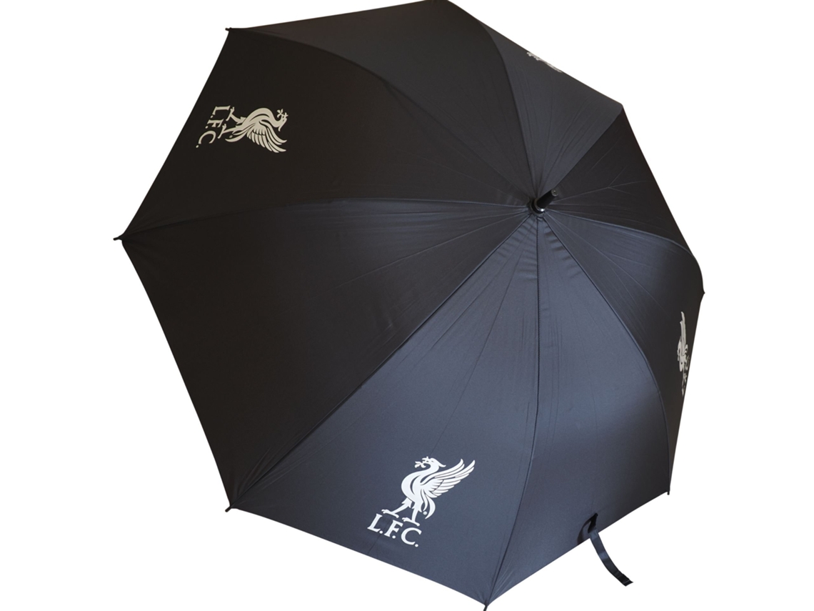 Guarda Chuva Preto Grande De Golfe, Produto Oficial Do Liverpool Fc. Team Merchandise