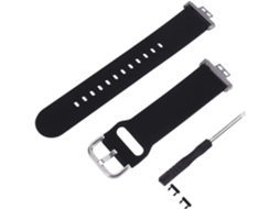 Pulseira Preta Para Relógio, Resistente E Elegante Com Fecho De Metal, Confortável E Fácil De Instal Gokoco