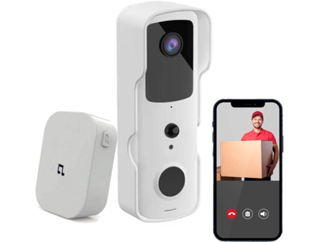 This Extended Wi Fi, 1080p, Ip65 Rated Camera Features A 155° Wide Angle Lens, Night Vision, Pir Motion Detection, And Two Way Audio Beijiyi (white)