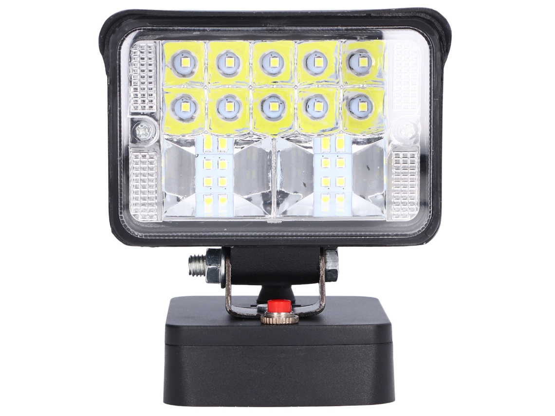 Lâmpada de trabalho LED com bateria de lítio ABS 18V foco de segurança para interior e exterior