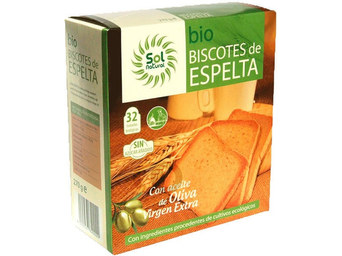 Caixa SOLNATURAL Biscotes De Espelta Bio (Coco)