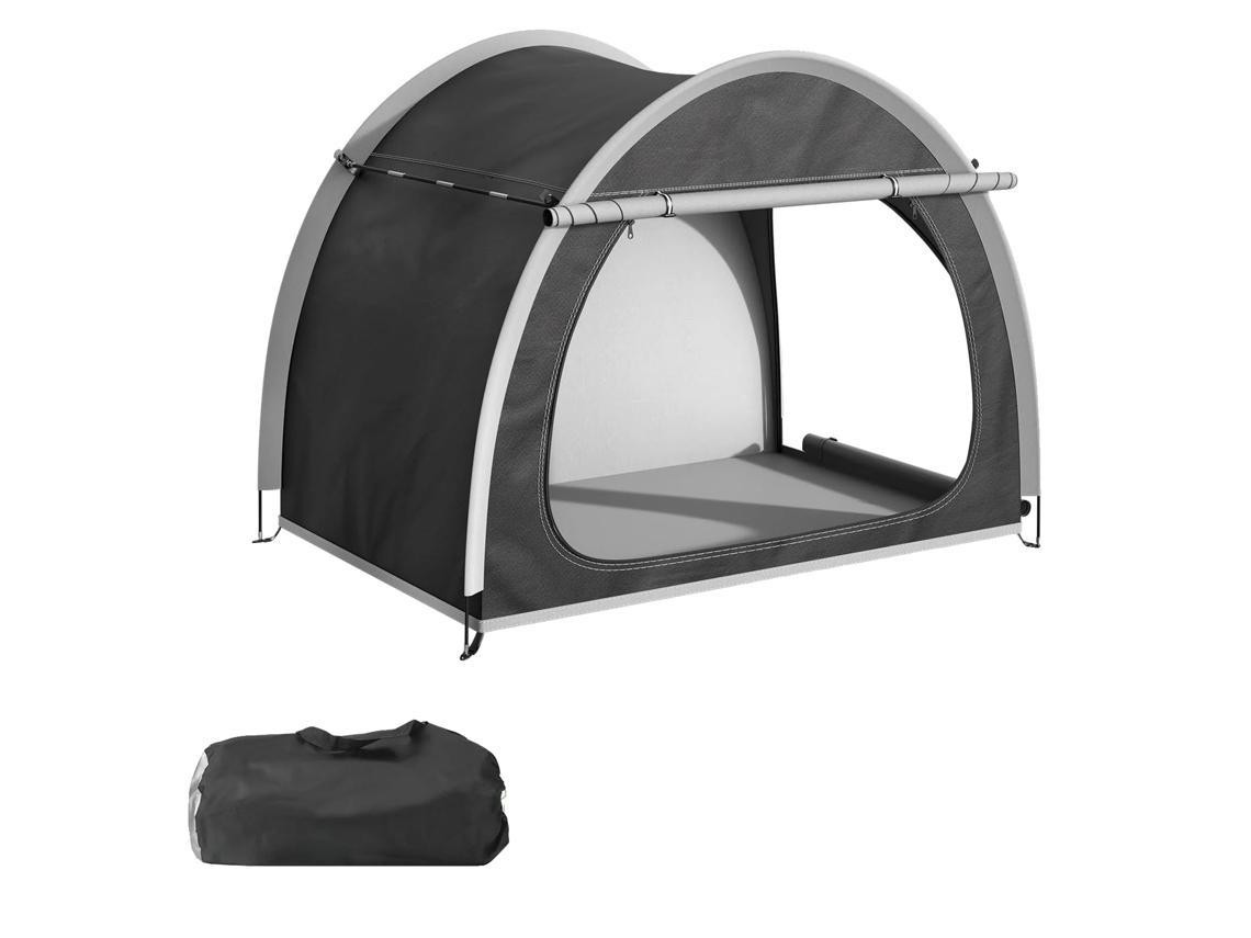 Abrigo Para Bicicletas, Resistente A Uv, Design Portátil, Preto