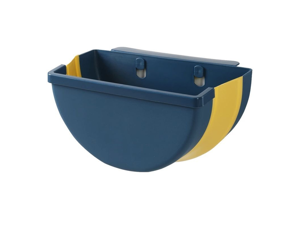 Cubo de Lixo Pendurado para Cozinha Azul S/MARCA