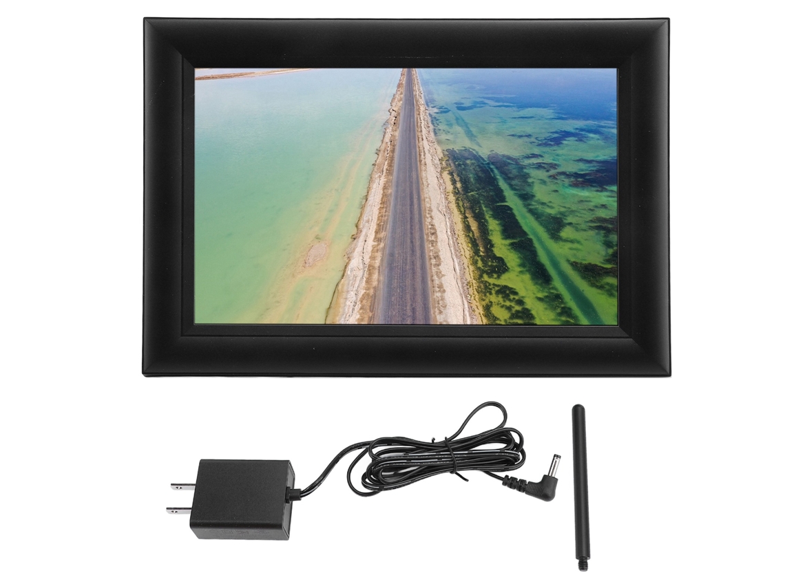 Quadro Digital Fotos Tela Ips 1280x800 Com Controle Remoto