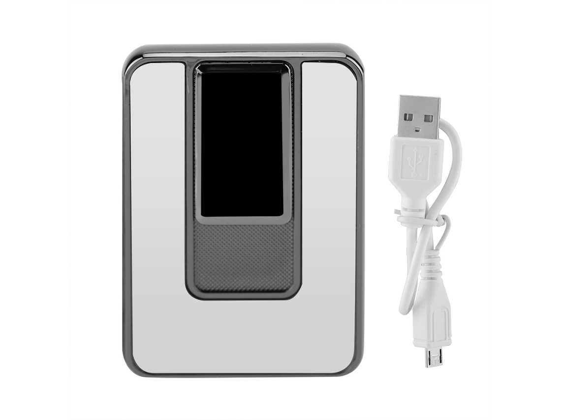 Isqueiro Sem Chama LAXISCREED Usb Rechargeável Prateado