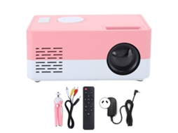 Projetor LED Micro 100 240V EOOCOO (portátil, com suporte)