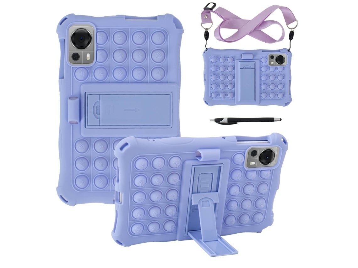 Capa Para Tablet Iplay 50/60 Mini/60 Mini Pro De 8,4 Polegadas, Anti-impacto De Em Silicone, Cor Roxa Elysve