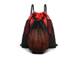 Mochila Dobrável De Basquete Com Cordão, Ideal Para Meninos, Perfeita Para Futebol, Academia E Esportes, Com Duas Bolsas De Malha Portáteis.