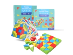 Blocos De Madeira Triangulares Para Bebê Quebra-cabeça Criatividade Brinquedo Educativo1