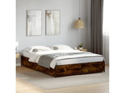 Vidaxl Estrutura Cama 120x190 Cm Derivados De Madeira/metal