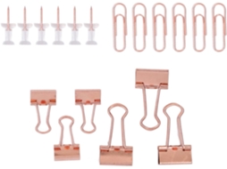 Kit de clipes de mesa precisos, tachinhas de metal duráveis, clipes de papel, conjunto de macarrão, materiais