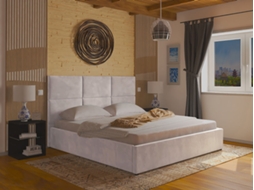 Cama de Casal CSD Elegance Estrado Elevatório (200 x 160 cm - Bege)