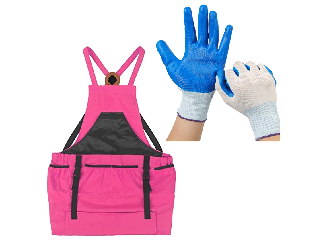 Avental De Jardinagem Unissexo Em Lona Impermeável 8 Oz Com Bolsos, Ideal Para Colheita, Presente De Jardim Para Homens E Mulheres