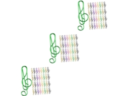 Tehaux - Conjunto com 3 peças: Clips de papel, Alfinetes para anotações, Porta-documentos, Clips de metal e Clips pequenos.