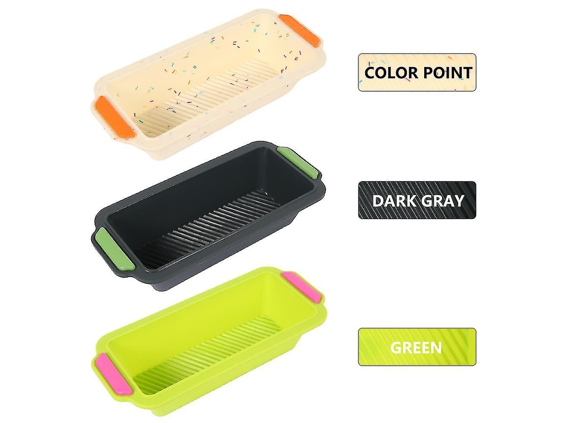 Forma retangular de silicone 3prece Bolo Forms em areia Aquaforge