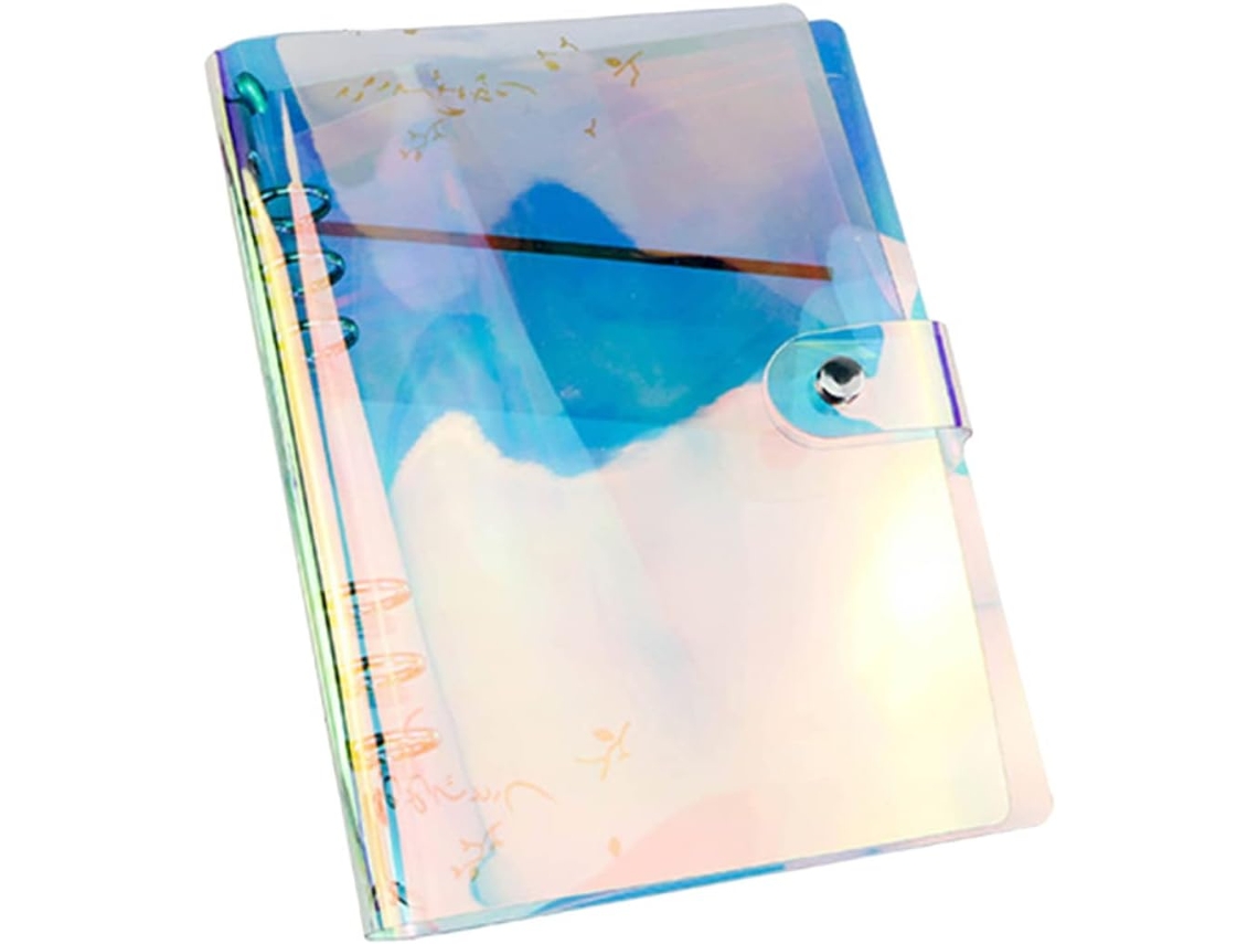 Caderno colorido PVC com argolas GOKOCO diário escolar