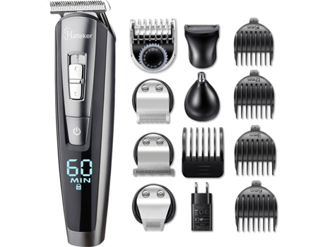 Máquina de Barbear HATTEKER 5 em 1 Hatteker RFC-588 (Autonomia 60 Min - Mista - 1-15mm）