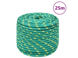 Vidaxl Corda De Barco 12 Mm 25 M Polipropileno Verde