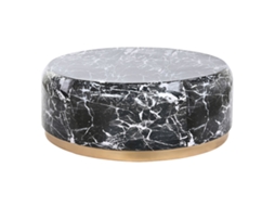 Mesa de Centro DKD Home Decor 120 x 120 x 40 cm Alumínio Ferro