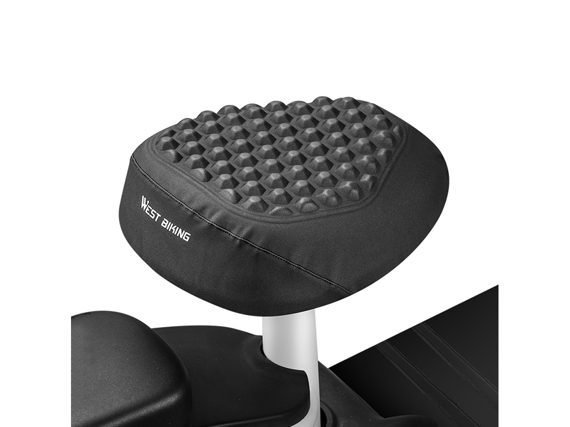 Capacete De Sela De Bicicleta Elétrica Confortável Antiaderente Impermeável Silicone E Couro Pu Respirável