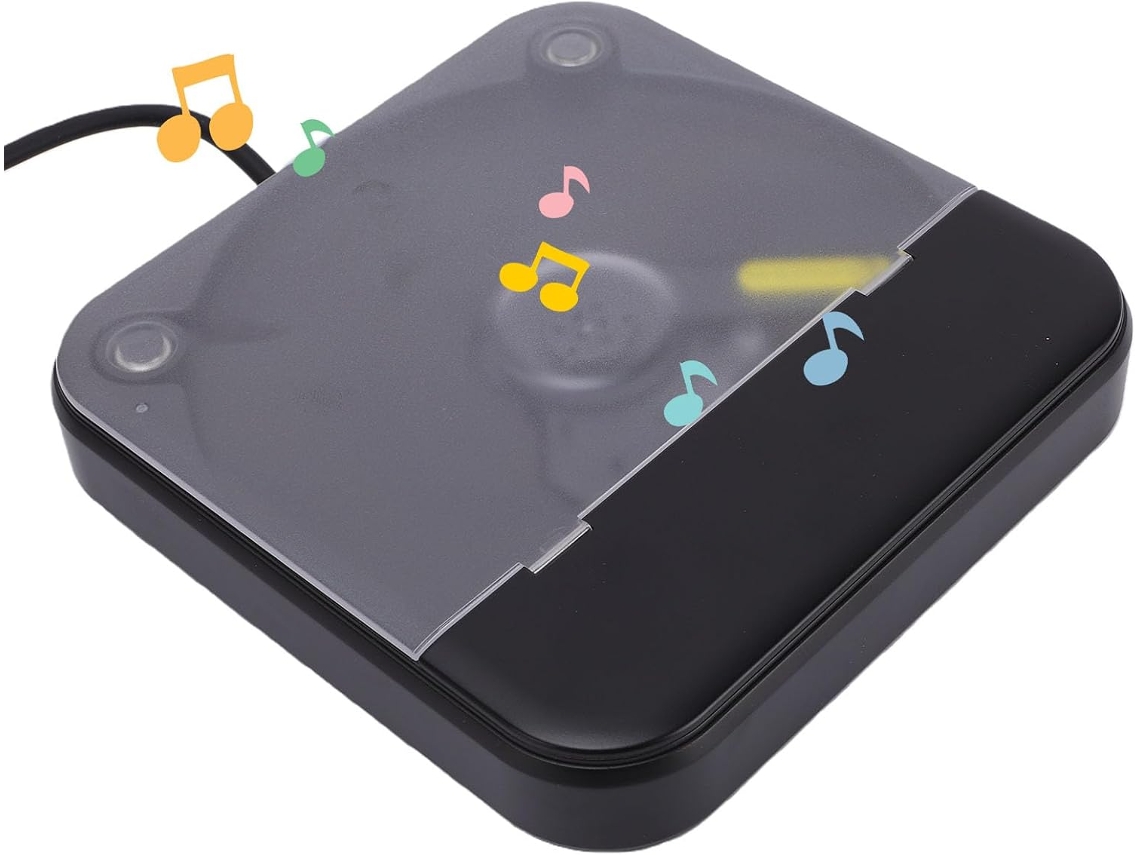 Leitor Cd Portátil Para Carro, De Externo Anti-pulos Com Usb E Aux, Som Hifi, Controle Remoto, Para Laptop, Tv