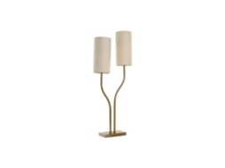 Abajur de Mesa em Ferro com 2 Cúpulas, 35x16x100cm ALEXANDRA HOUSE LIVING