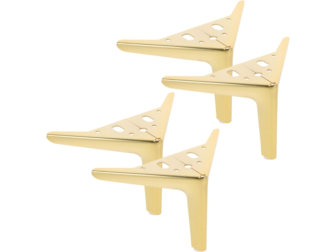 Doitool 4 Peças Pés De Metal Triangulares Para Móveis, Sofás, Armários E Cômodas, Para Substituição E Elevação De Móveis