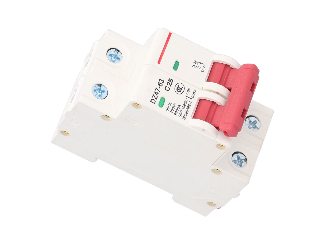 Laxiscreed Disjuntor Miniatura 2p Com Janela Visível E Proteção Contra Sobrecarga