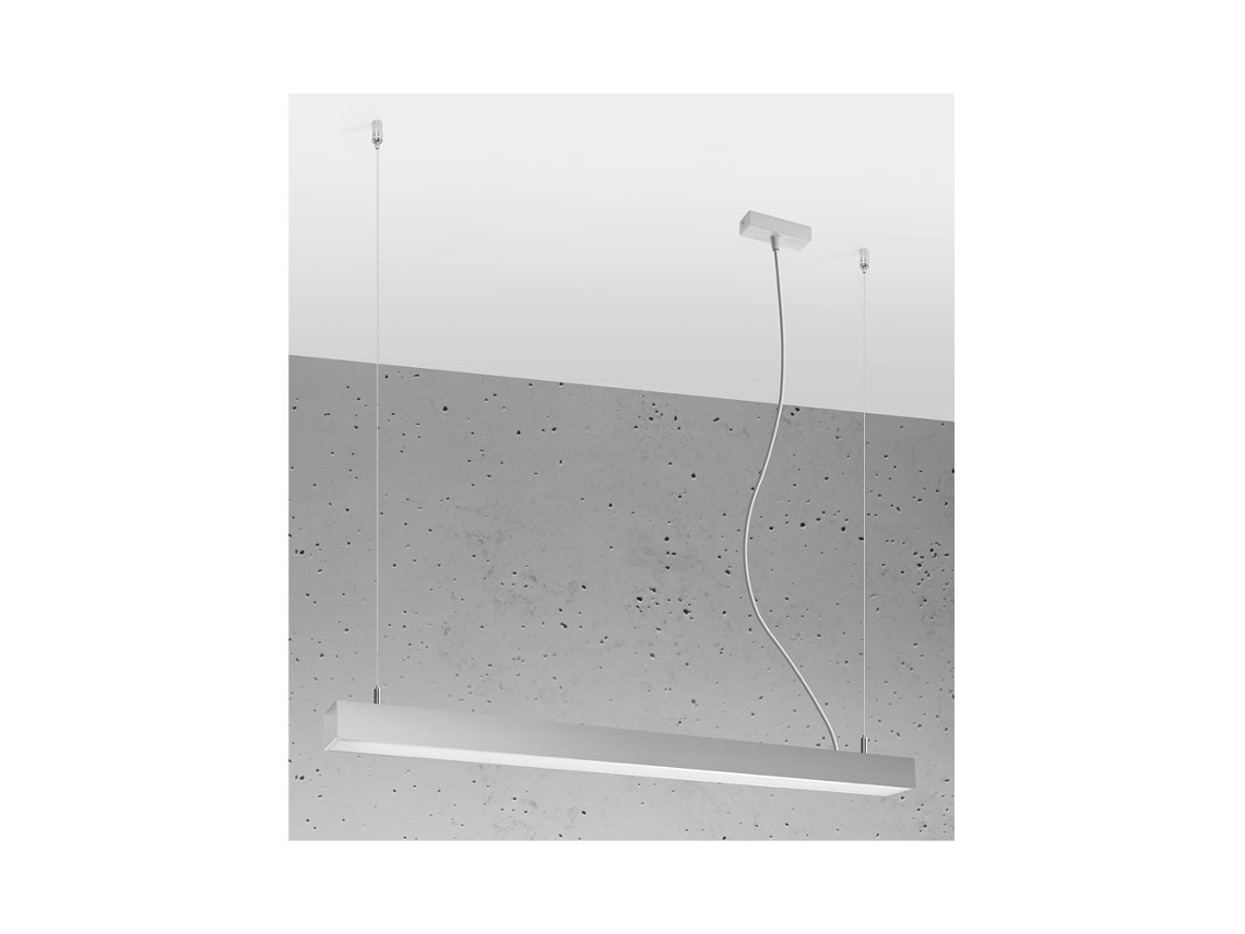 Candeeiro de Teto LEDBOX pinne led 95 cinzento 31w