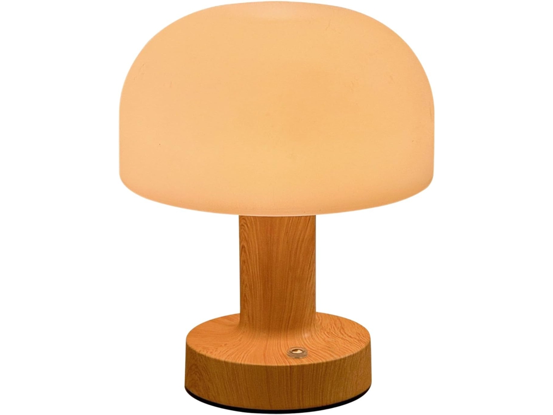 Abajur De Mesa Em Formato Cogumelo Para Uso Noturno – Luminária Com Sensor Toque E Efeito