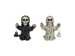 Lurelia Tiara Estátua Da Liberdade Halloween Em Resina Preto, Branco Para Mesa, Casa E Festa