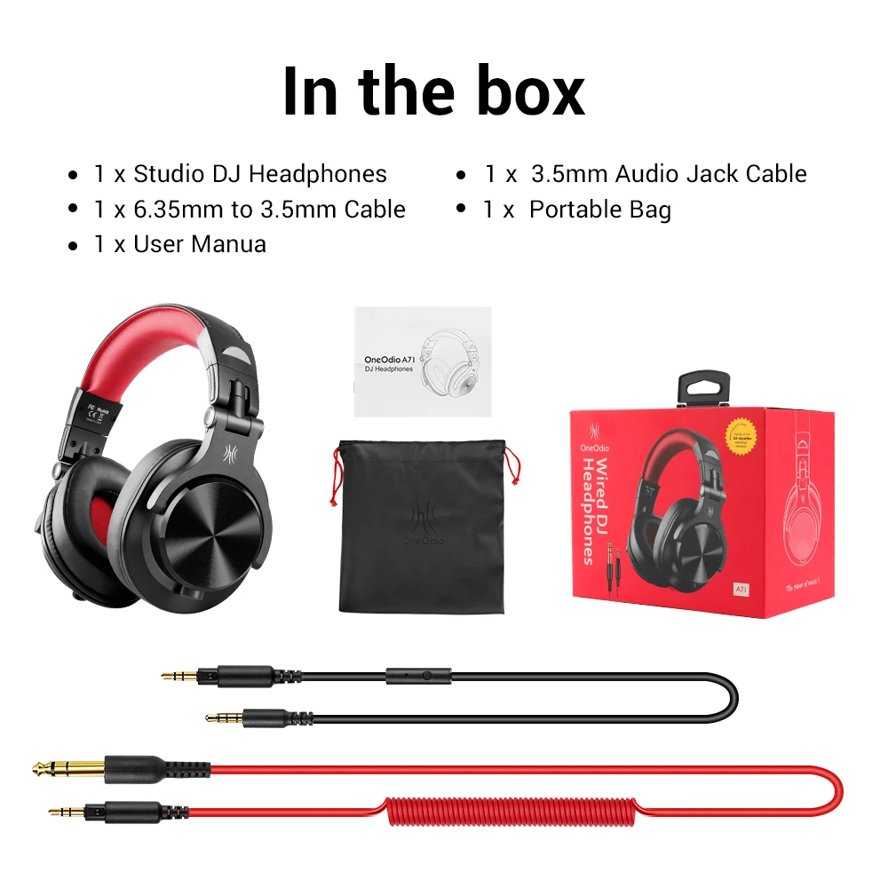 (vermelho) Fones De Ouvido Hifi Com Fio E Microfone, Fones De Ouvido Estéreo Circum-aurais De Alta Resolução