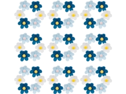 Tachinhas Decorativas Lurrose Com Estampa Floral, 50 Unidades, Efeito 3d, Para Quadros De Avisos Em Escritórios E Salas