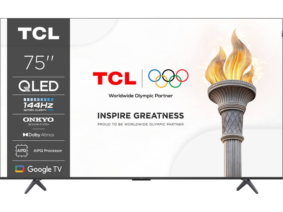 TV TCL QLED 75P8K (QLED - 75" - 189 cm - 4K Ultra HD - Smart TV)