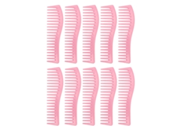 2026 10 Pentes de Dentes Largos para Cabelo Longo Desembaraçar Estilo Ferramenta de Cabeleireiro Cor Macaron