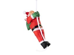Laxiscreed Boneco Papai Noel Decoração Natal Com Escada E Corda Para Expositor