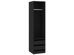 Conjunto 1 Wardrobe, Wardrobes Vidaxl Preto Madeira Processada (50 X 50 X 200 Cm)