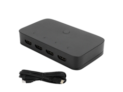 2026zentro-switch Hdmi 4 Port Adaptador Eletrônico Vídeo Hd 3840x2160 30hz 10gbps Usb 1920x1080