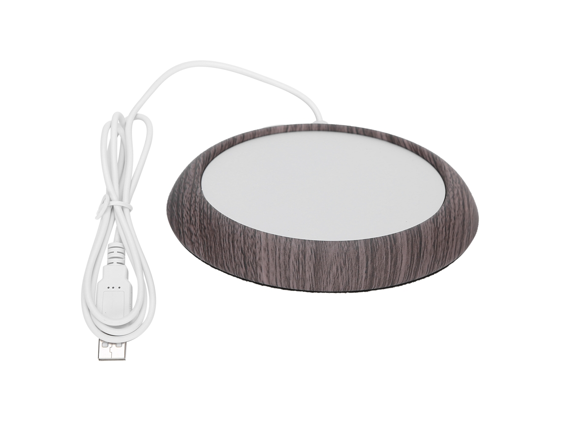 Laxiscreed Tapete De Copo Usb Isolante Térmico Para Café Com Design De Madeira