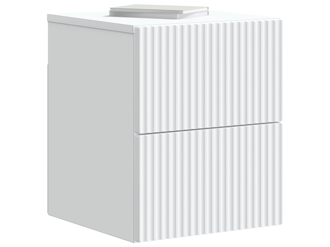 Gabinete de Canto Montado na Parede com Gaveta 2 Pcs Branco MAISON EXCLUSIVE