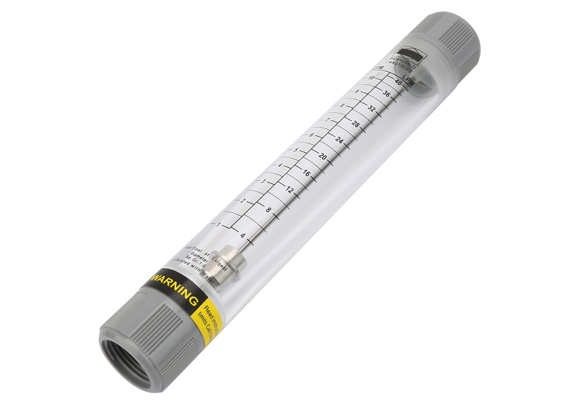 Laxiscreed Tubo De Vidro Acrílico Com Medidor De Fluxo De Água 1-10 Gpm