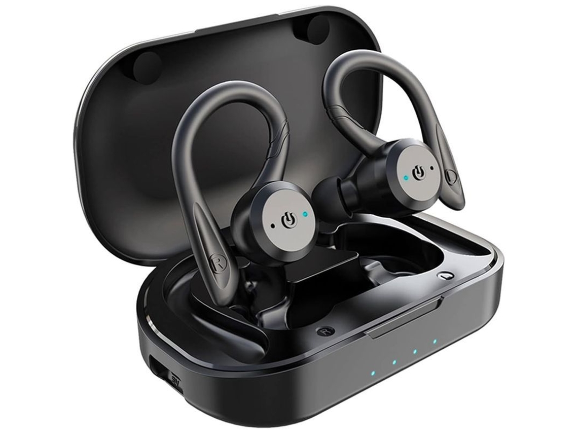 Fones Bluetooth YURU IPX7, à prova d'água, preto | S/MARCA